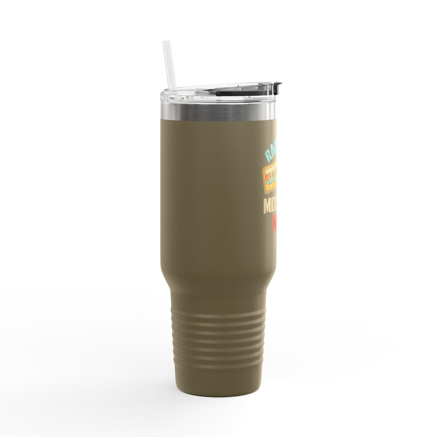 Raised on Mix Tapes and MTV Travel Mug, 40oz