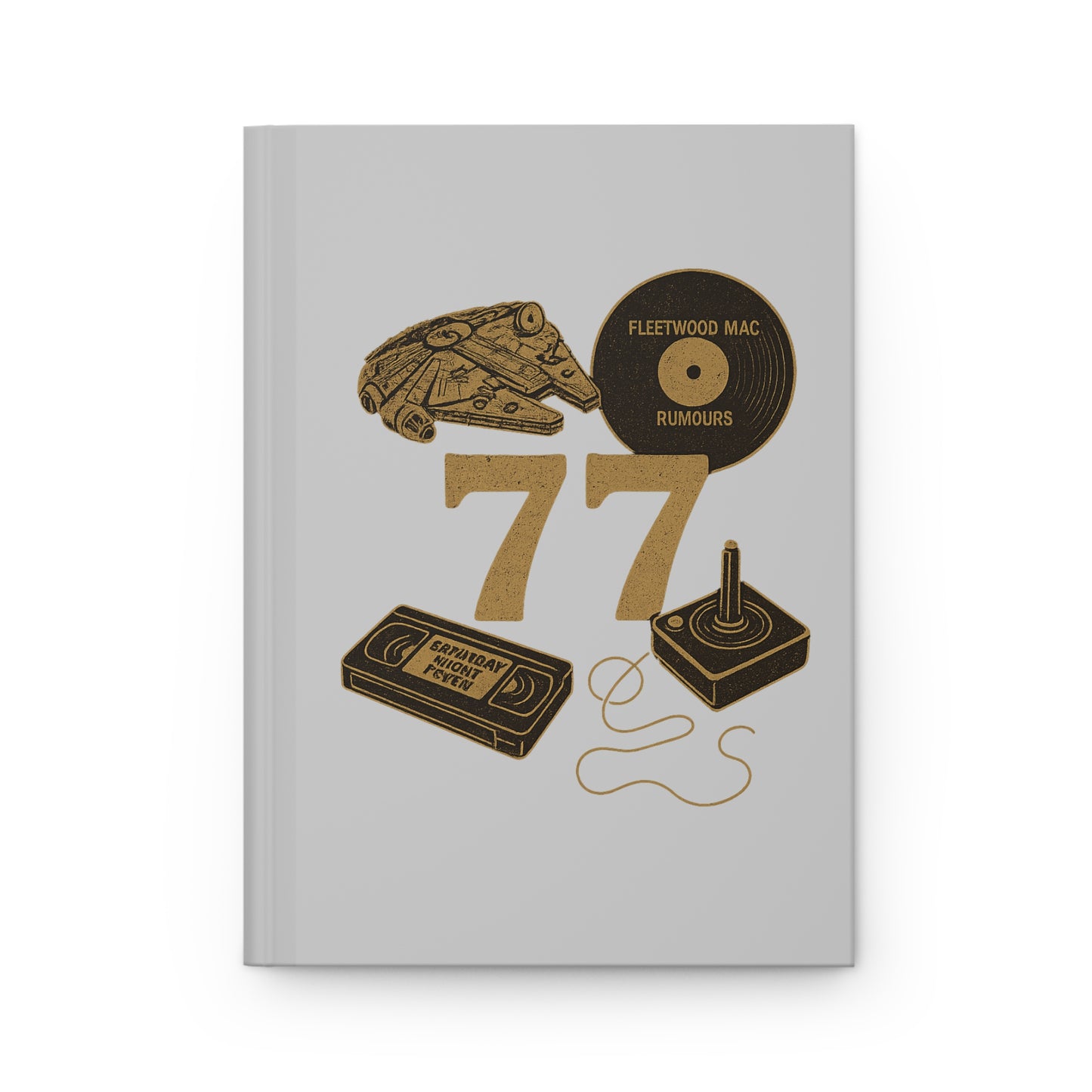 Vintage '77 Music Nostalgia Hardcover Journal