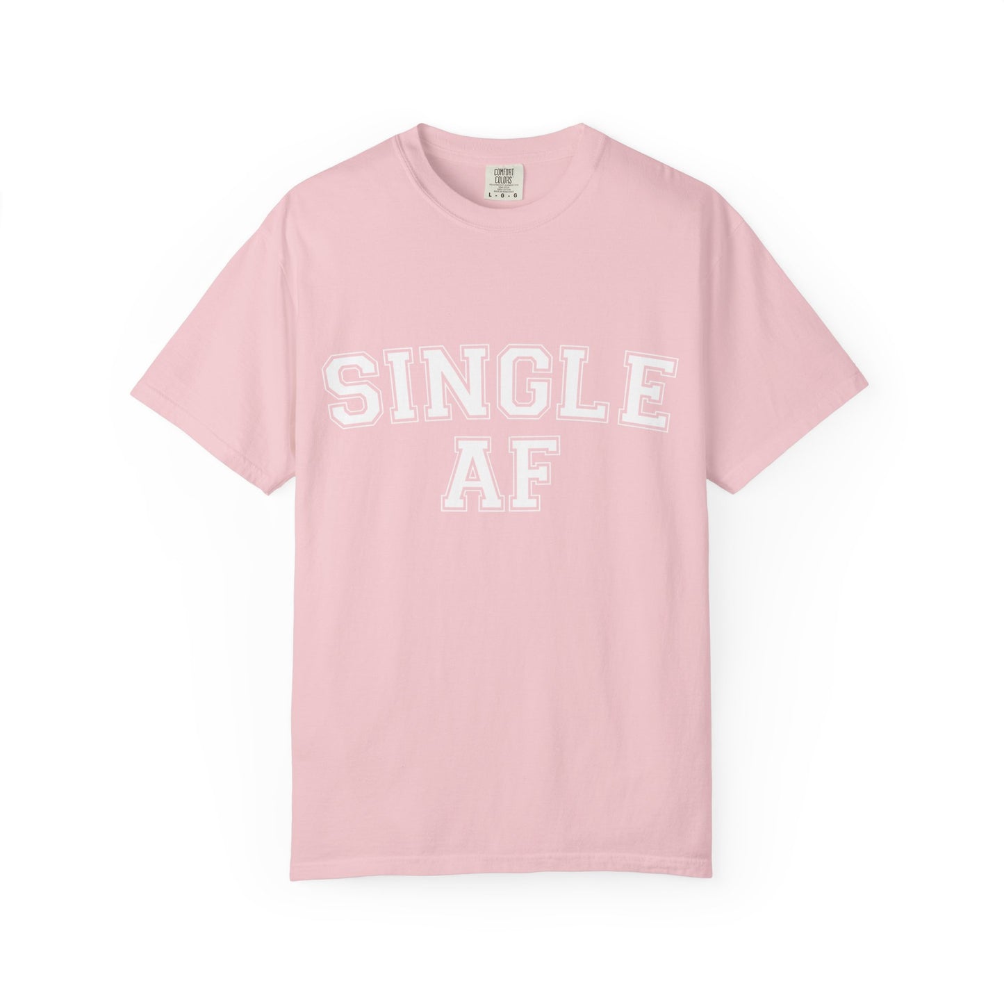 Single AF Varsity Lettering T-shirt | Funny Typography Tee