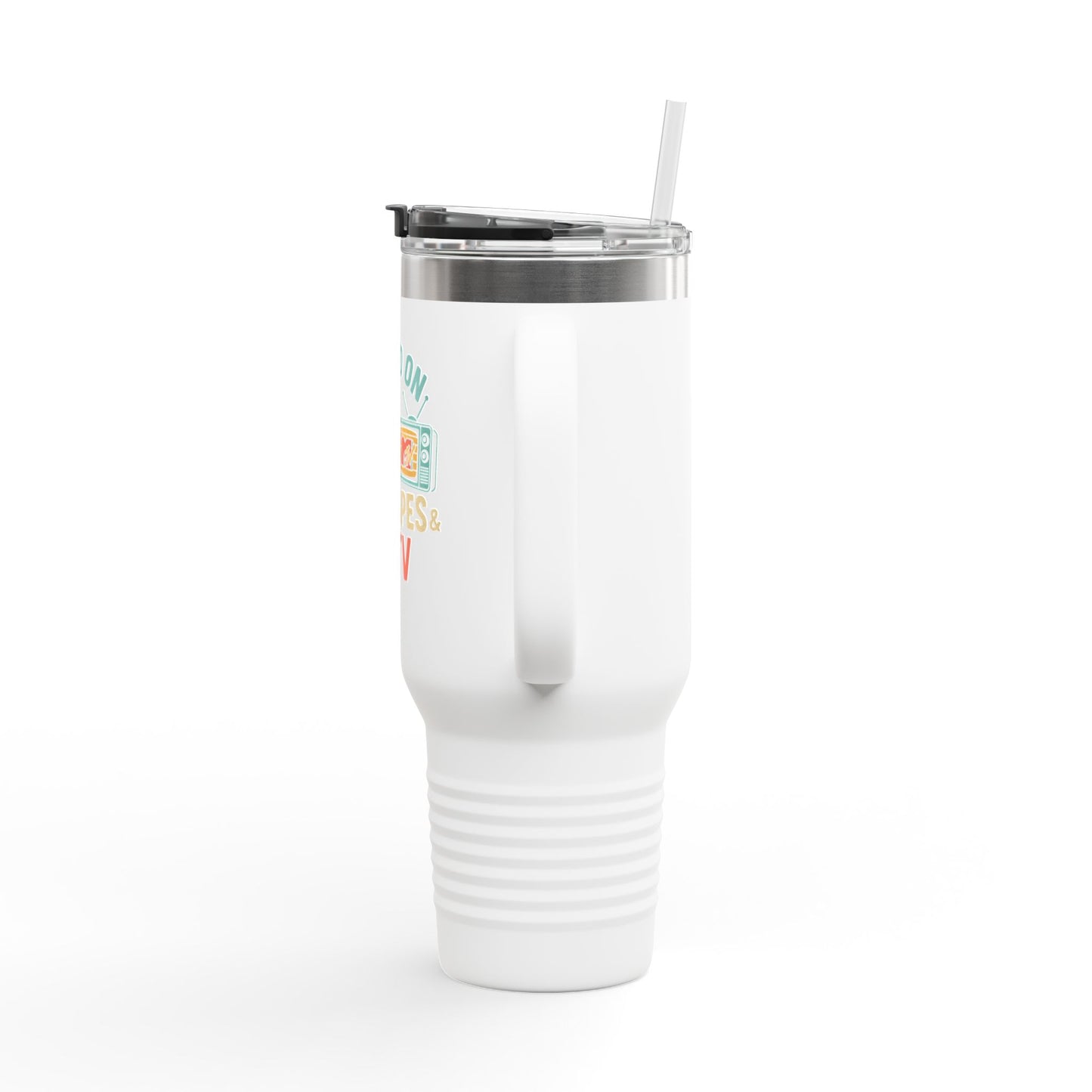 Raised on Mix Tapes and MTV Travel Mug, 40oz