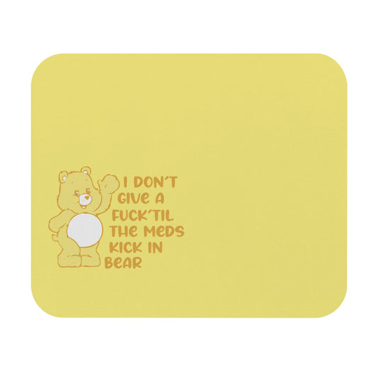 Funny Care Bear Mouse Pad, Cute Office Decor, Gift for Coworker, Colorful Desk Accessory, Whimsical Mousemat